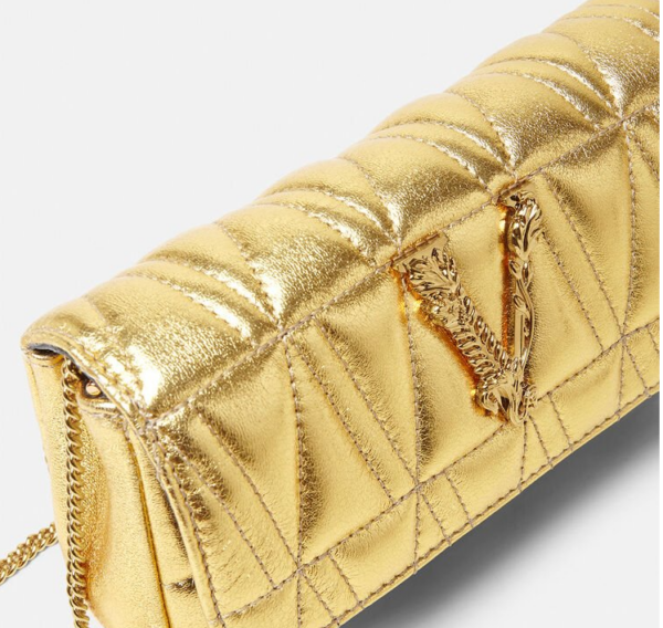 Túi Versace Virtus Pouch Gold DBFI002-1A02670-1X00V - Ảnh 2