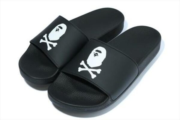 Dép BAPE PIRATE SLIDES BLACK 4G20191001 - Ảnh 2