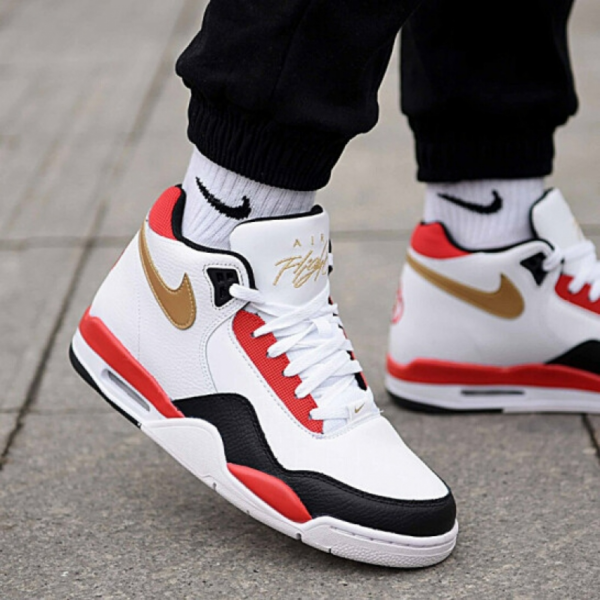 Giày Nike Flight Legacy White Red Gold DD8493-169 - Ảnh 6