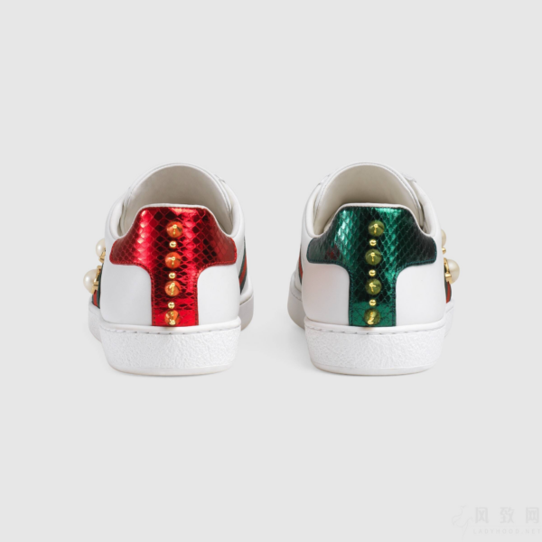 Giày Gucci Wmns Ace Studded 'White' 431887-A38G0-9064 - Ảnh 7