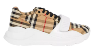 Giày Burberry Vintage Check Cotton Sneakers Beige p80202811