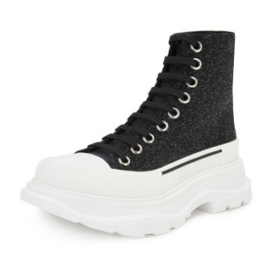 Alternative view of Giày Alexander McQueen Wmns Tread Slick Boot 'Galaxy Black' 633900-WHW57-1027