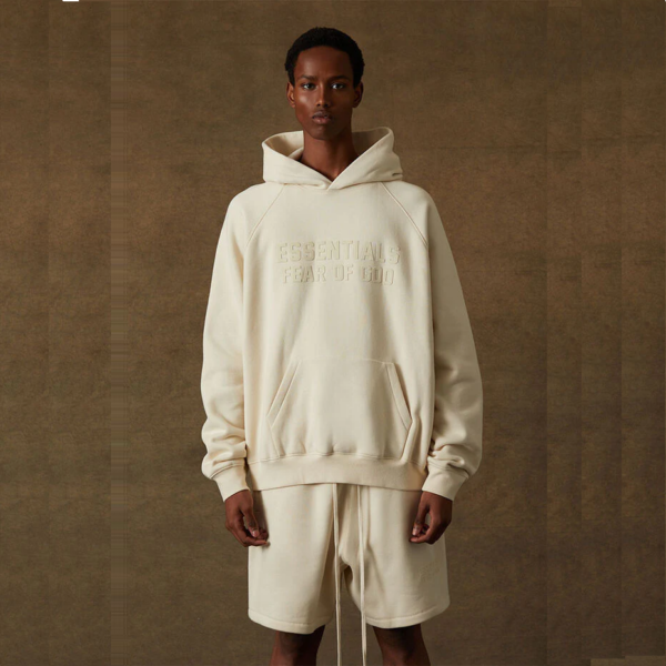 Ao Fear Of God Essentials Hoodie 'Egg Shell'