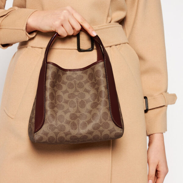Túi Coach Hadley Signature Shoulder Hobo Bag 79251 B4NQ4 - Ảnh 2