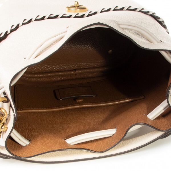 Túi Coach Laura Bucket Bag Whipstitch 651 B4 HA - Ảnh 4