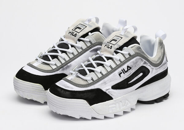 Giày Fila Disruptor 2 White " Cá Mập" Washing FS1HTB1211X - Ảnh 3