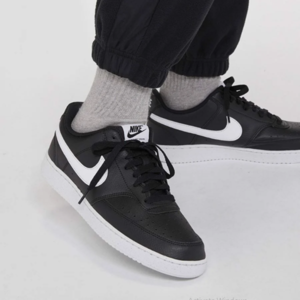 Giày Nike Court Vision Low 'Black White' CD5463-001 - Ảnh 4