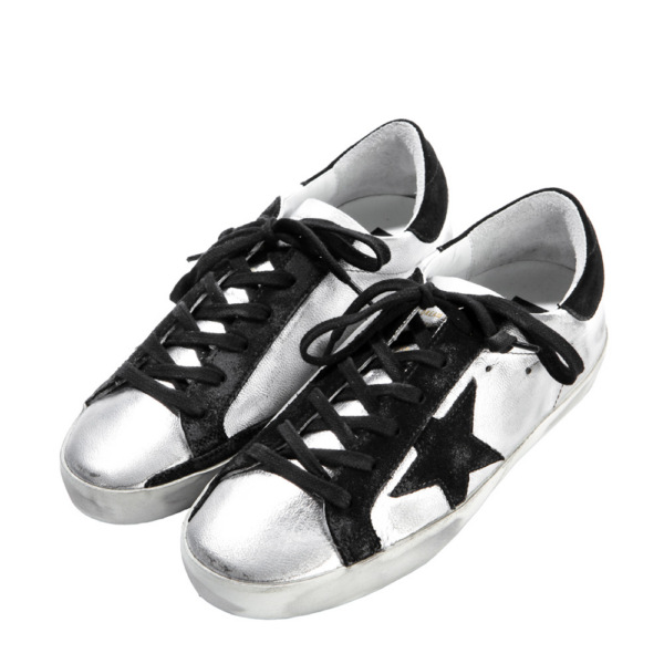 Giày Golden Goose Superstar Low Top 'Silver' GWF00101-F000312-60246 - Ảnh 4