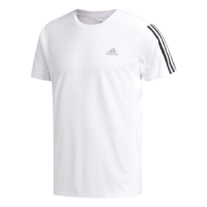 Áo Adidas Running 3 Stripes Tee White DN9041