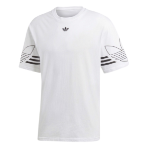 Áo Adidas Originals T Shirt Outline Trefoil Logo White DU8536