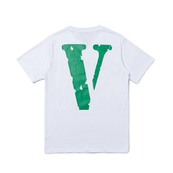 Áo Vlone Friends Logo Tee White Green - Ảnh 2