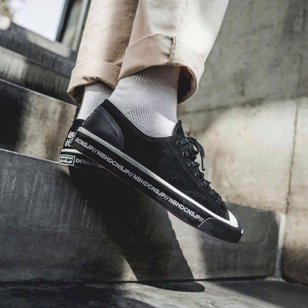 Giày Converse NEIGHBORHOOD x Jack Purcell Low 'Black' 165604C - Ảnh 4