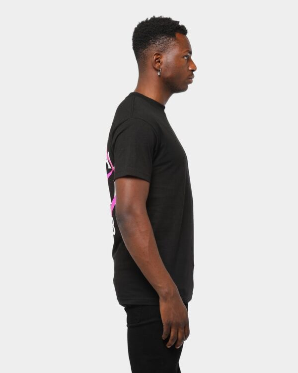 Áo Anti Social Social Club x Fragment Pink Bolt Tee Black ASSC-XFPBTBK - Ảnh 4