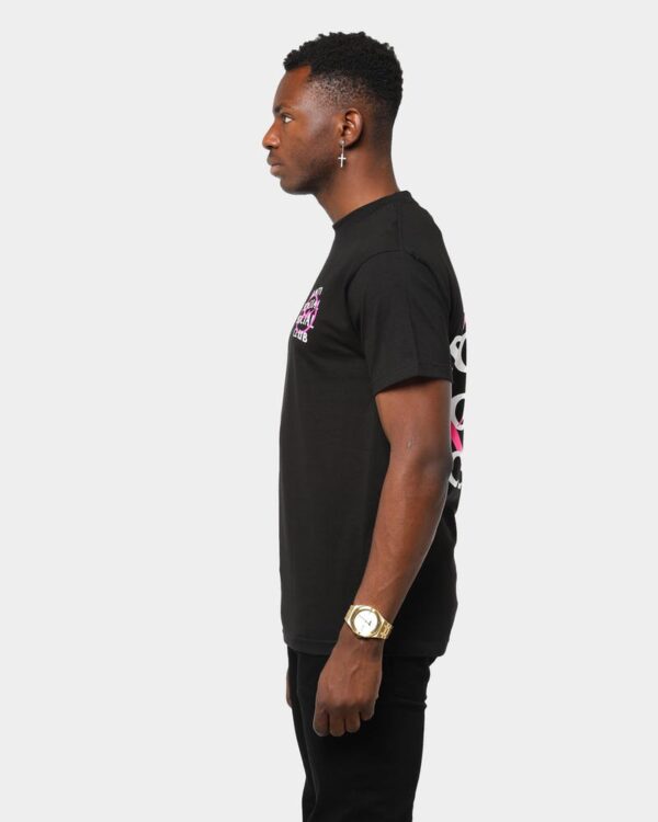 Áo Anti Social Social Club x Fragment Pink Bolt Tee Black ASSC-XFPBTBK - Ảnh 5