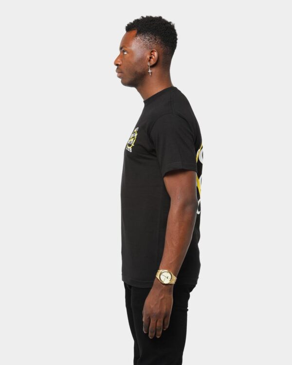 Áo Anti Social Social Club x Fragment Yellow Bolt Tee Black ASSC-XFYBTBK - Ảnh 6