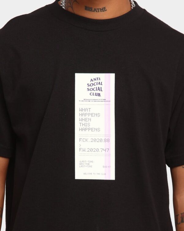 Áo Anti Social Social Club Read Receipts Tee 'Black' ASC-RERTBK - Ảnh 4