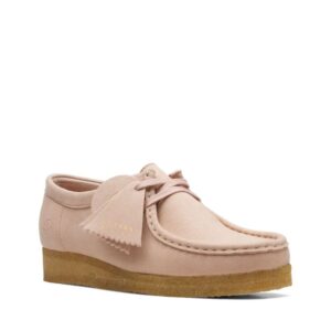 Giay Clarks Wallabee 'Blush Synthetic' 261-69435