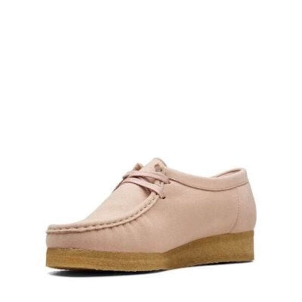 Giay Clarks Wallabee 'Blush Synthetic' 261-69435