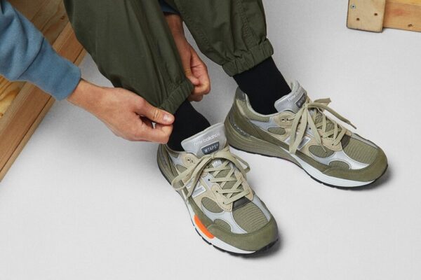 Giày New Balance WTAPS x 992 Made In USA 'Olive Drab' M992WT - Ảnh 4