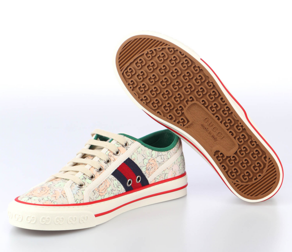 Giày Gucci Tennis 1977 'Floral Mint Green' 606110-2I410-3960 - Ảnh 5
