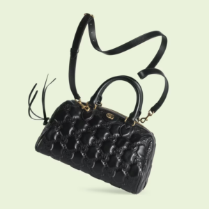 Tui Gucci GG Matelasse Leather Top Handle Bag 'Black' 702242-UM8HG-1046