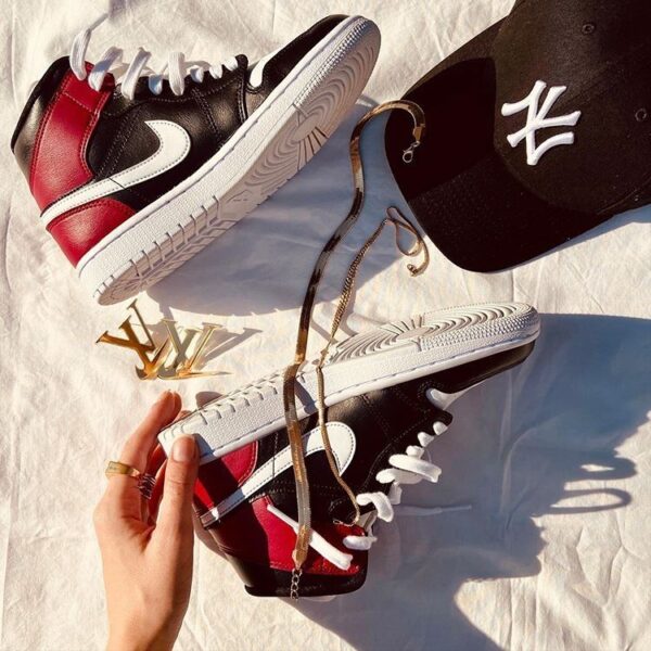 Giày Nike Air Jordan 1 Mid 'Noble Red' BQ6472-016 - Ảnh 2