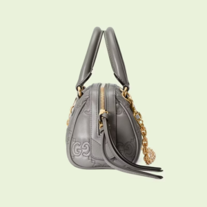 Tui Gucci GG Matelasse Leather Top Handle Bag 'Grey' 702251-UM8HG-1563