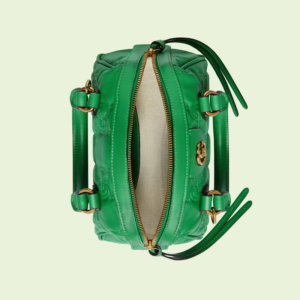 Tui GG Matelasse Leather Top Handle Bag 'Green' 702251-UM8HG-3389