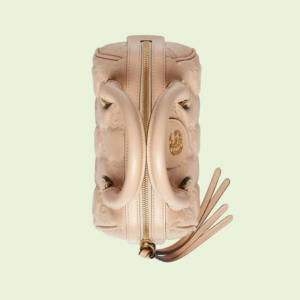 Tui Gucci GG Matelasse Leather Top Handle Bag 'Beige' 702251-UM8HG-9500