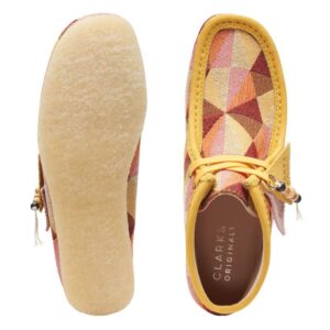 Giay Clarks Wallabee Boot 'Yellow Combination' 261-66092