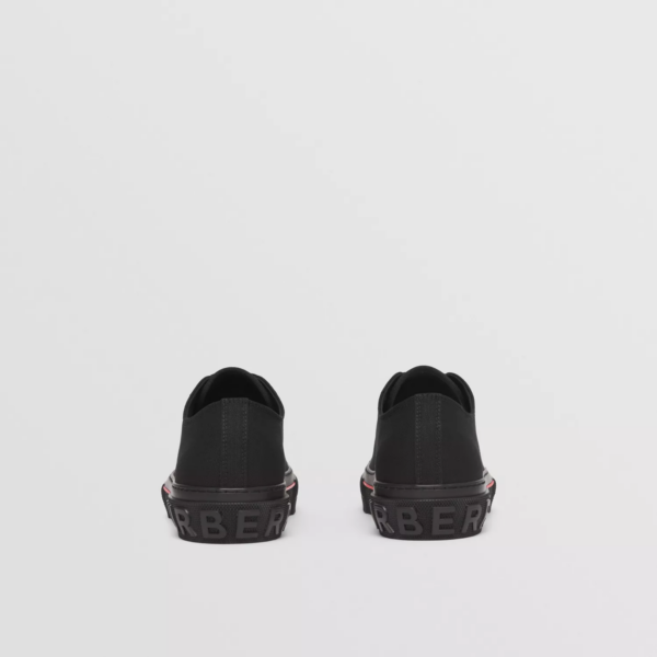 Giày Burberry Logo Detail Cotton 'Black' 80523421 - Ảnh 3