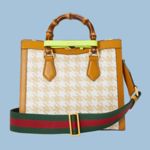 Tui Gucci Diana Small Houndstooth Tote 'Beige' 702721-UZPBT-8046