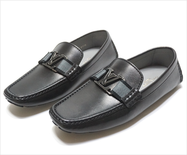 Giày Louis Vuitton Monte Carlo Moccasin Loafers Black 7-1A5V1Y0724 - Ảnh 3