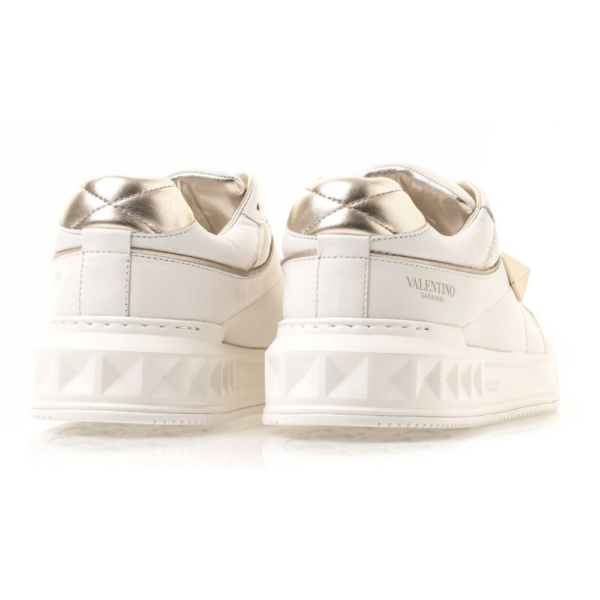Giày Valentino One Stud Low-Top Nappa White Platium WW2S0CS4RUSL71 - Ảnh 6