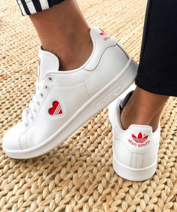Giày Adidas Stan Smith Valentines Day 'White' FV8260 - Ảnh 7