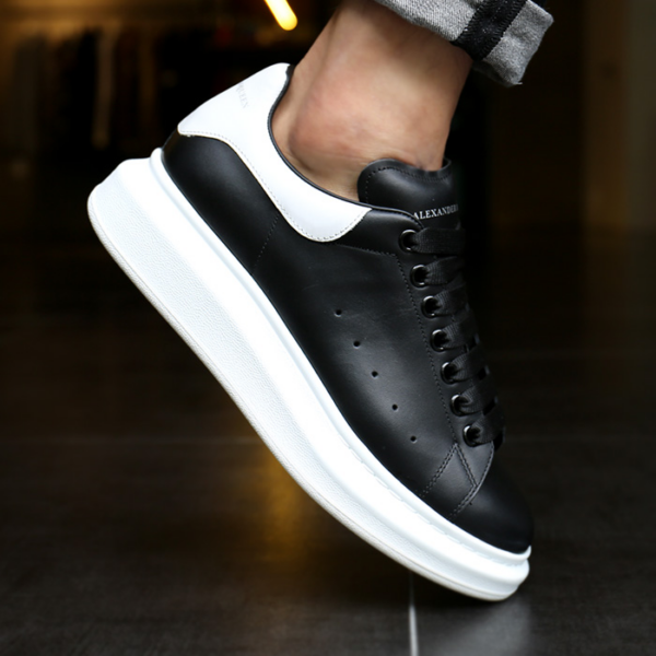 Giày Alexander McQueen Oversized Sneaker 'Black White' 2019 553680-WHGP5-1070 - Ảnh 2