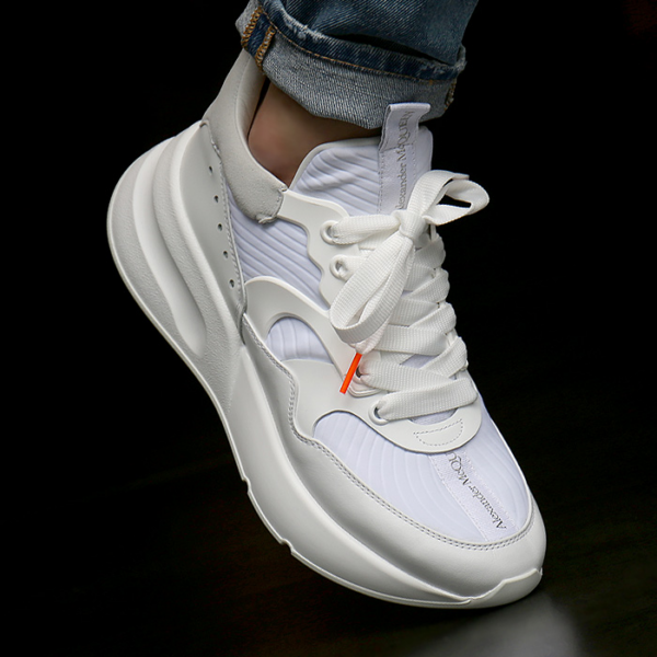 Giày Alexander McQueen Oversized Runner 'White Ivory' 604281-WHXI1-9071 - Ảnh 2