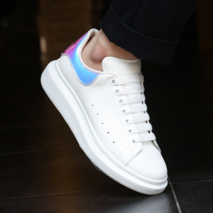 Alternative view of Giày Alexander McQueen Oversized 'White Iridescent' 561580-WHVI5-9375