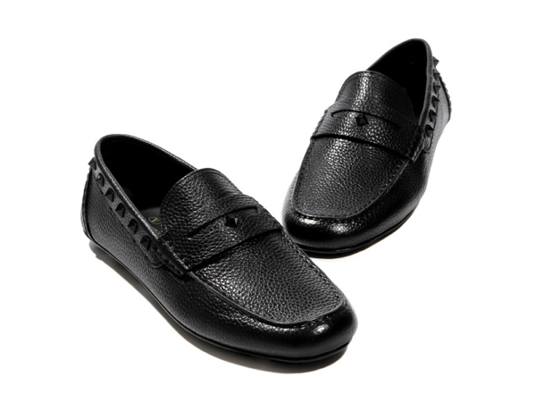 Giày Valentino Black Rockstud Peniva Driving Loafers RY2S0B75-WVG-0NO - Ảnh 2
