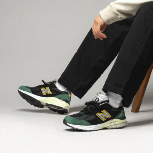 Alternative view of Giày New Balance 990v3 Black Green Yellow M990CP3