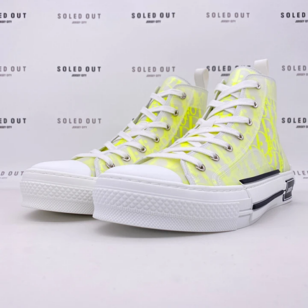 Giày Dior B23 High Dior Oblique White Yellow 3SH118YNT H160 - Ảnh 5