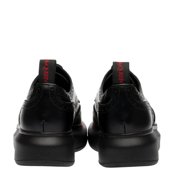 Giày Alexander McQueen Black Red Hybrid Sole Derby 586400-WHX51-1000 - Ảnh 3
