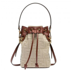 Túi Fendi Bucket Bag Mon Tresor Mini Canvas Leather 'Beige' 8BS010-ACOD-F1C0W