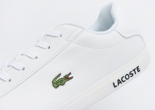 Giày Lacoste Grazie 2 SMA Leather White 7-40SMA0075-21G - Ảnh 5