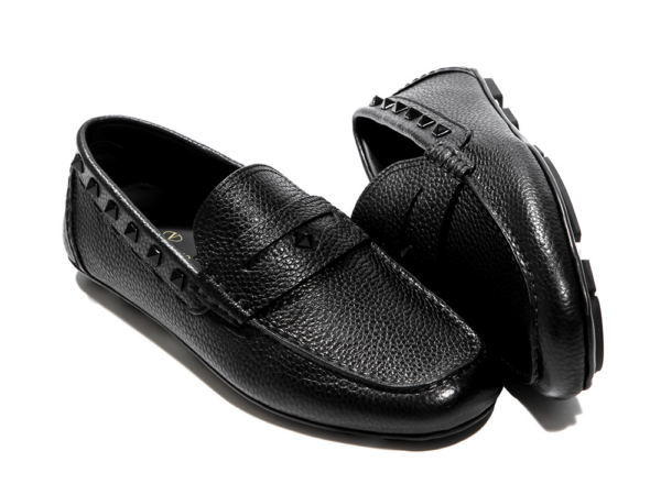 Giày Valentino Black Rockstud Peniva Driving Loafers RY2S0B75-WVG-0NO - Ảnh 5