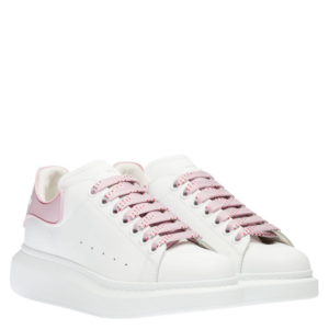 Alternative view of Giày Alexander McQueen Wmns Oversized Sneaker 'White Pink' 621056-WHXMT-9377