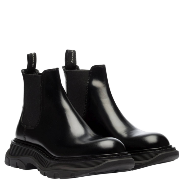 Giày Alexander McQueen Leather Chelsea Boots 641837-WHZ84-1000 - Ảnh 3