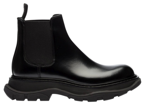 Giày Alexander McQueen Leather Chelsea Boots 641837-WHZ84-1000