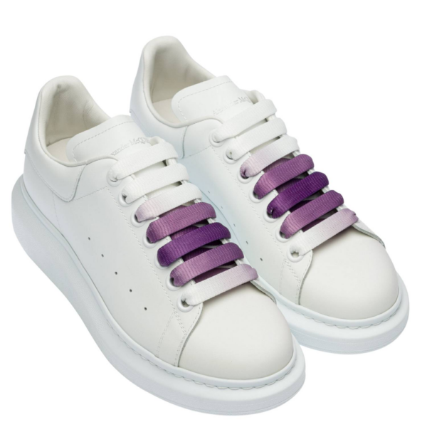 Giày Alexander McQueen Wmns Oversized Sneaker 'White Violet' 650791 WHZ4N 9104 - Ảnh 6