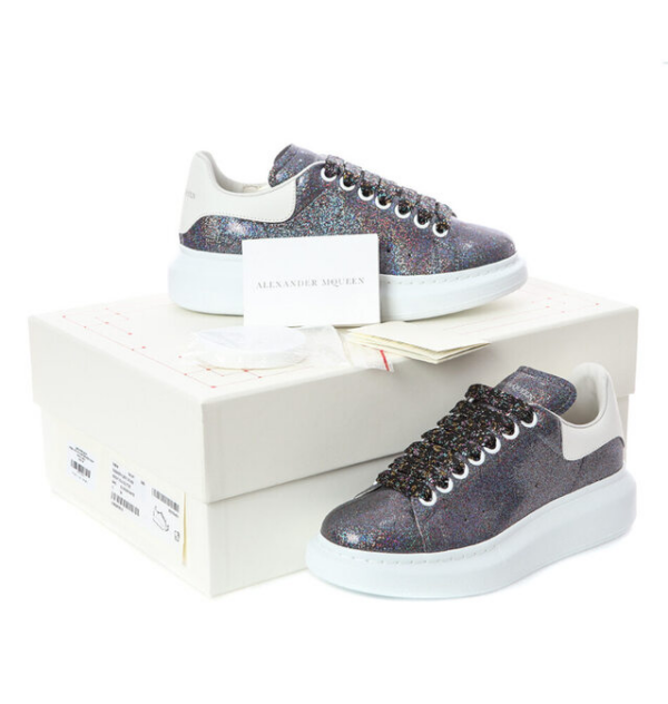 Giày Alexander McQueen 'Bright Olo Glitter' 558944 W4LW1 8483 - Ảnh 5